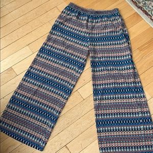 Hippie Trousers Summer Aztec Pants Wide Legged
